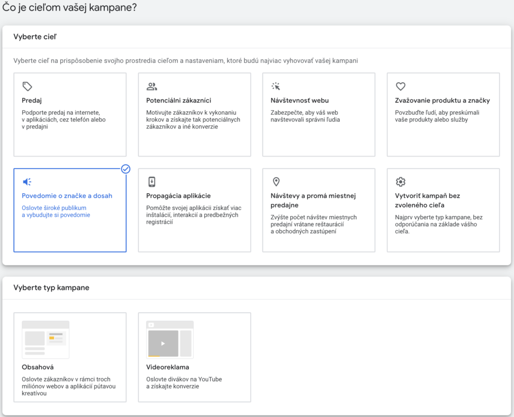 Možnosti reklamy na budovanie značky v Google Ads